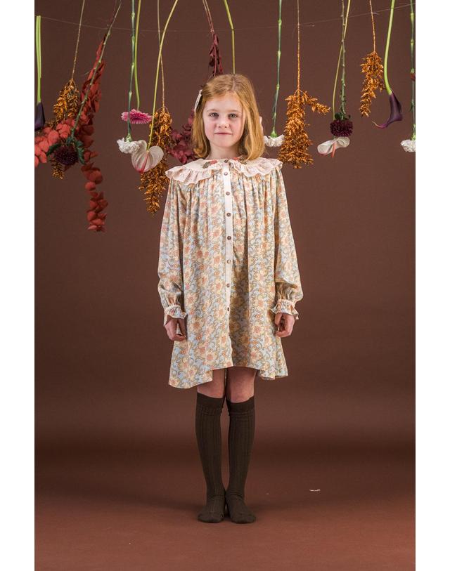 바챠 바챠 26FW 아동 원피스 Robe dress AW26OLYMP-REVDHIVPR 착용컷