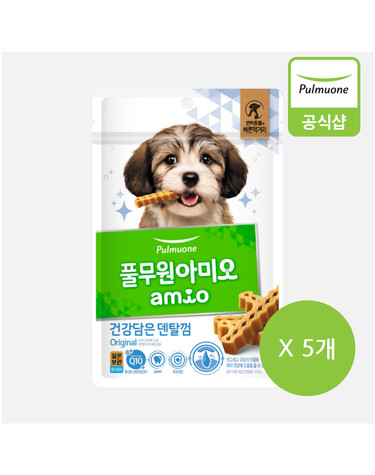 풀무원 아미오 건강담은 간식 덴탈껌 오리지널 100g 5개