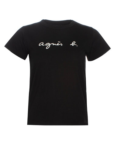 아네스베 Agnes B 26SS 로고 반팔 티셔츠 블랙 2653 S137 000