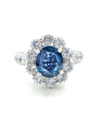 [구구스]중고명품 18K 1.90ct 천연 사파이어 반지 10 (NO 10430603)