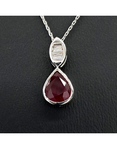 [구구스]중고명품 18K 1.03ct 루비 다이아 목걸이 (NO 10461357)