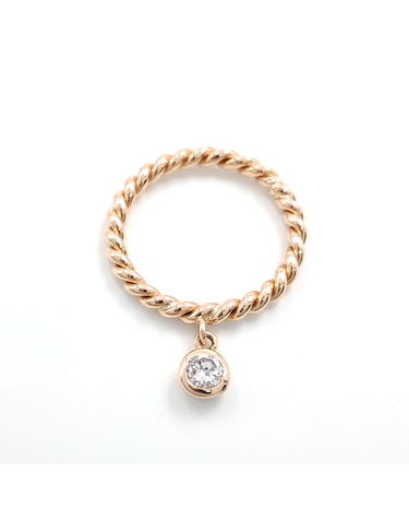 [구구스]중고명품 18K 0.15ct 다이아 반지 6 (NO 10477652)