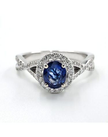 [구구스]중고명품 18K 1.09ct 사파이어 다이아 반지  기타사이즈 (NO 10578488)