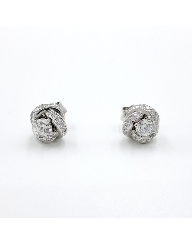 조셉 [중고명품] [구구스]중고명품 골든듀 0.22ct 다이아 칸타빌레 클래식 귀걸이 (NO 10337939) 멀티컬러 착용컷