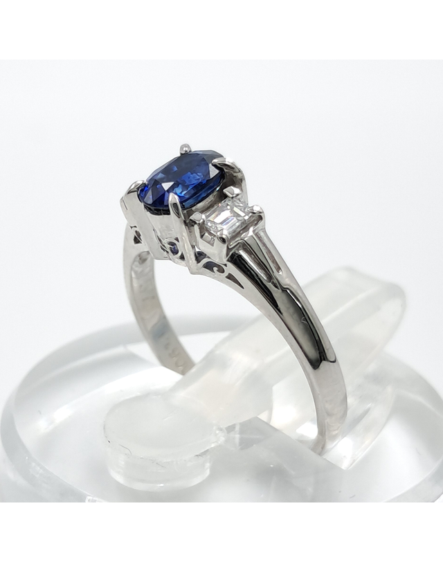 조셉 [중고명품] [구구스]중고명품 0.57ct 사파이어 다이아 반지 9 (NO 10338414) 멀티컬러 착용컷
