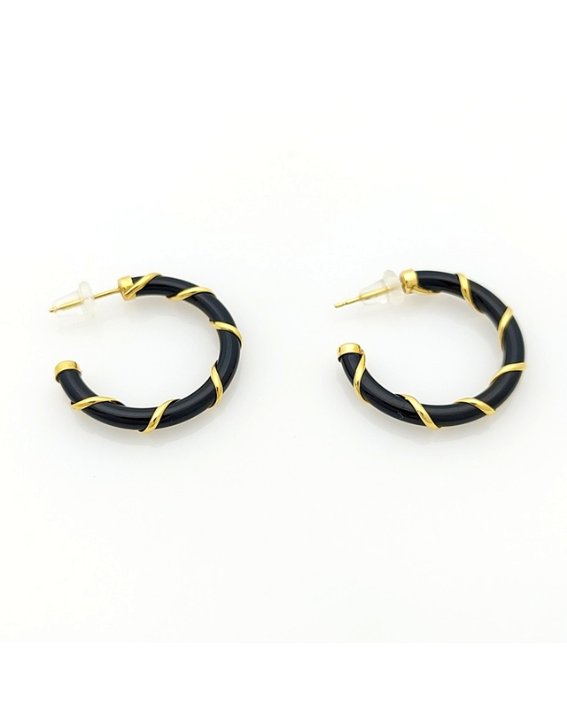 조셉 [중고명품] [구구스]중고명품 18K 오닉스 귀걸이 (NO 10398277) 멀티컬러 착용컷