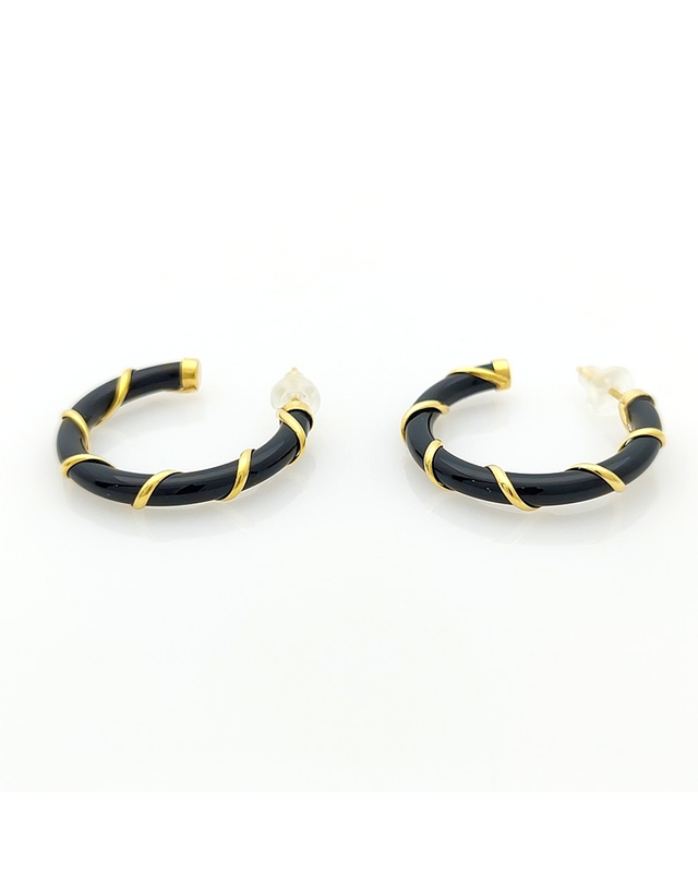 조셉 [중고명품] [구구스]중고명품 18K 오닉스 귀걸이 (NO 10398277) 멀티컬러 착용컷
