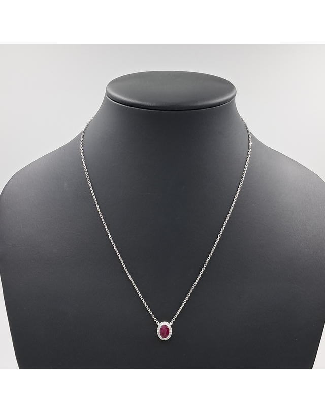 조셉 [중고명품] [구구스]중고명품 18K 1.18ct 루비 다이아 목걸이 (NO 10411968) 멀티컬러 착용컷