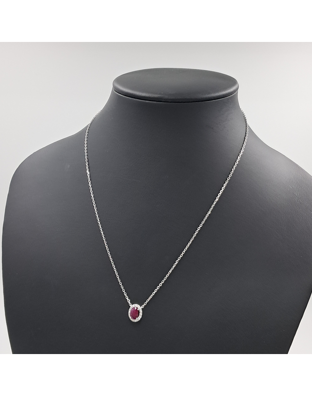 조셉 [중고명품] [구구스]중고명품 18K 1.18ct 루비 다이아 목걸이 (NO 10411968) 멀티컬러 착용컷