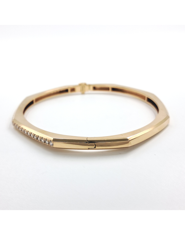 조셉 [중고명품] [구구스]중고명품 골든듀 다이아 린콘트로 옥타 뱅글 팔찌 (NO 10414635) 멀티컬러 착용컷