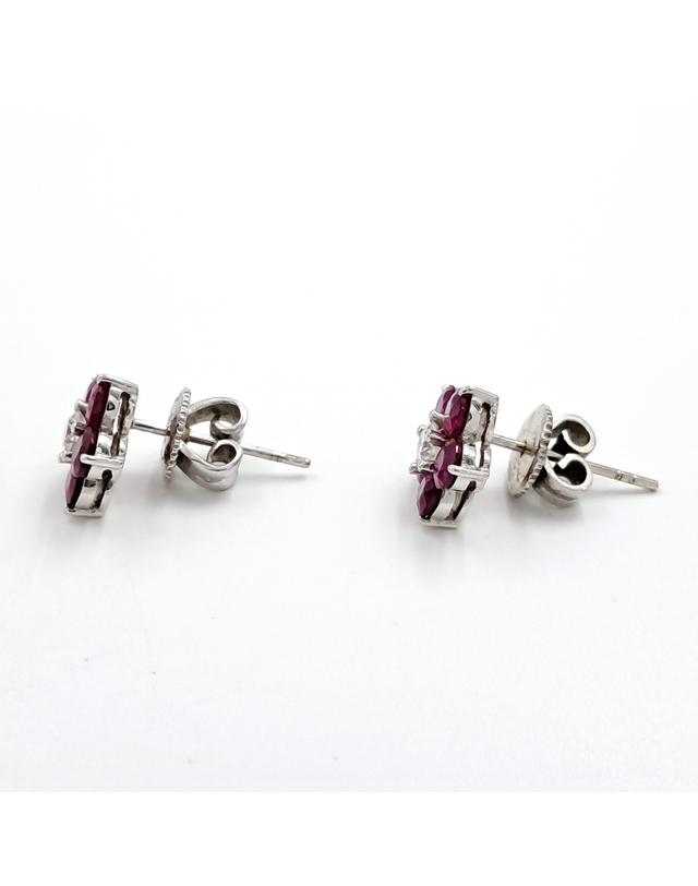 조셉 [중고명품] [구구스]중고명품 18K 루비 다이아 귀걸이 (NO 10492997) 멀티컬러 착용컷