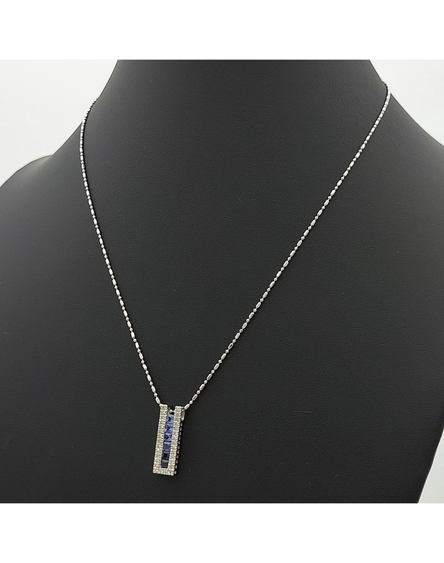 조셉 [중고명품] [구구스]중고명품 18K 유색 다이아 목걸이 (NO 10289398) 멀티컬러 착용컷