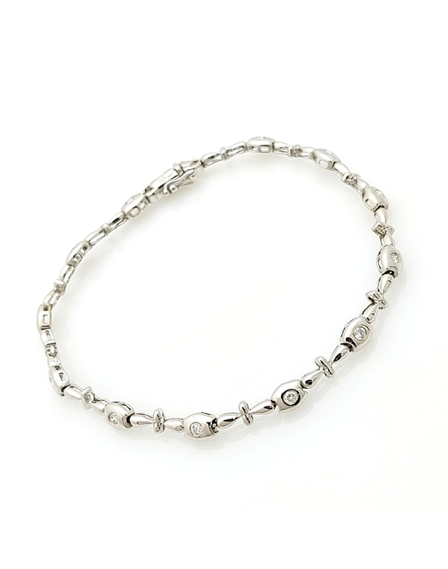조셉 [중고명품] [구구스]중고명품 18K 다이아 팔찌 (NO 10534381) 멀티컬러 착용컷