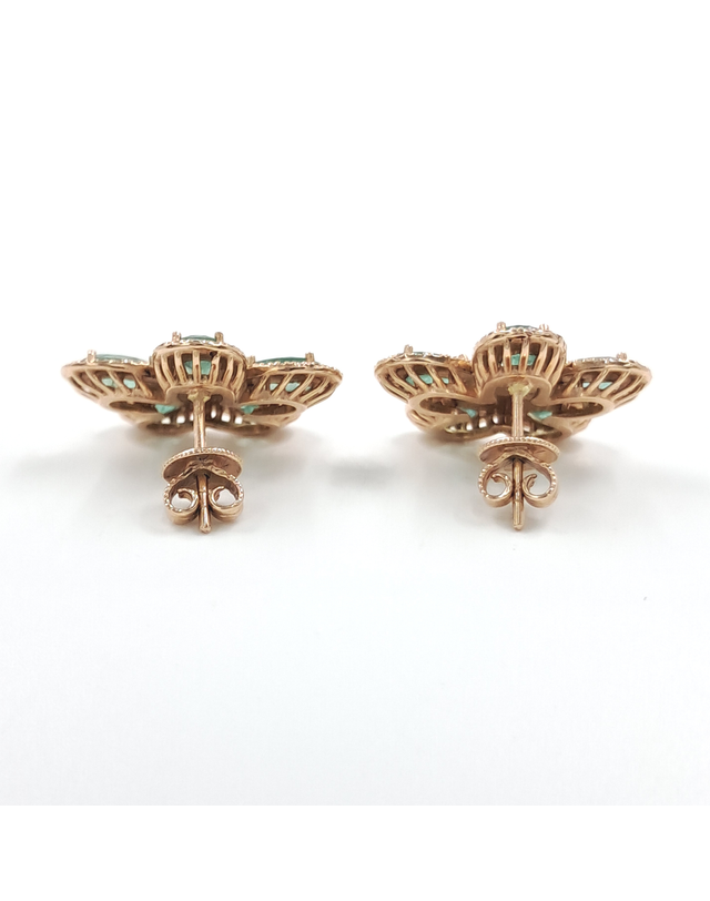 조셉 [중고명품] [구구스]중고명품 14K 에메랄드 다이아 귀걸이 (NO 10546125) 멀티컬러 착용컷