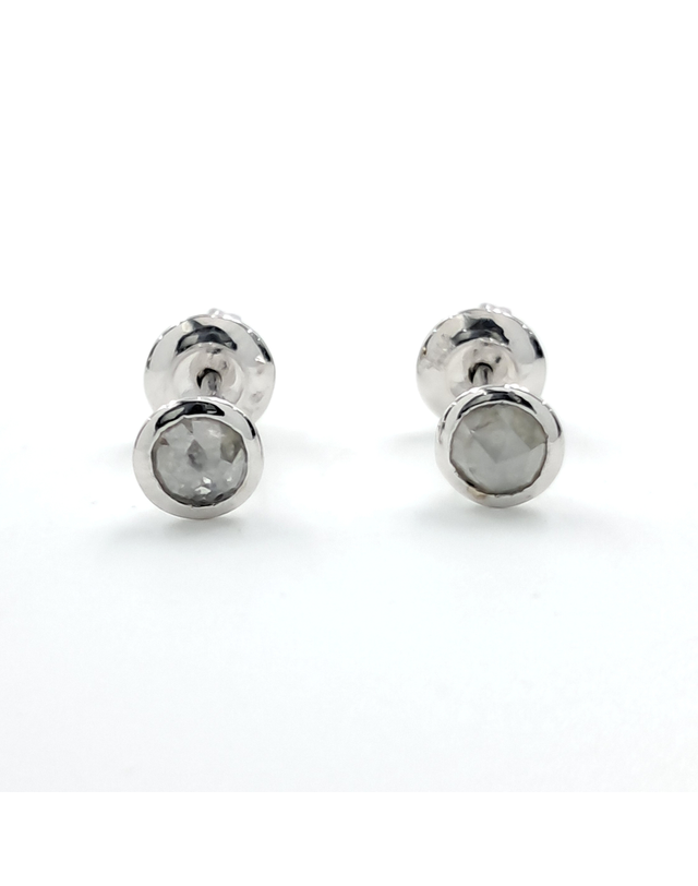 조셉 [중고명품] [구구스]중고명품 14K 러프 다이아 귀걸이 (NO 10568200) 멀티컬러 착용컷