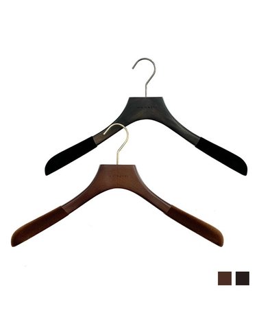 메이네티 럭셔리 벨벳 원목 자켓 옷걸이 1P (2 color)