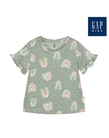 [보리보리] 러플 슬리브 프린티드 티셔츠832826-03-9_LGN