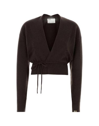[해외직구][X45]익스트림 캐시미어 51607401TU02 DARKBROWN 여성 스웨터 니트 가디건 Dark brown stretch cashmere blend nA516 cardigan