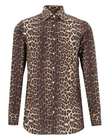 가브리엘파시니 [해외직구][A94]GABRIELE PASINI 61502 1 609201 남성 셔츠 GABRIELE PASINI GABRIELE PASINI Animal Print Shirt