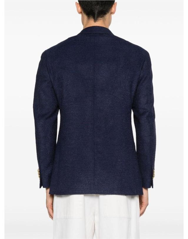 가브리엘파시니 [해외직구][A94]GABRIELE PASINI 52021273101 남성 블레이저 자켓 GABRIELE PASINI GABRIELE PASINI Double Breasted Wool Blend Blazer 착용컷