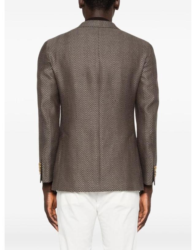 가브리엘파시니 [해외직구][A94]GABRIELE PASINI 62248274102 남성 블레이저 자켓 GABRIELE PASINI GABRIELE PASINI Herringbone Blazer 착용컷