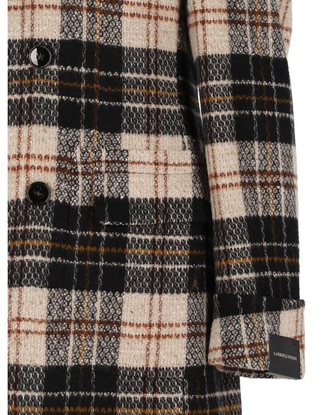가브리엘파시니 [해외직구][A94]GABRIELE PASINI 67524 1 700301 남성 코트 아우터 GABRIELE PASINI GABRIELE PASINI Double Breasted Plaid Coat 착용컷