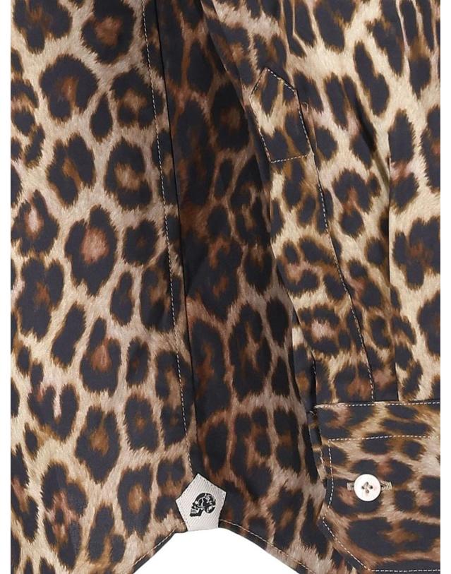 가브리엘파시니 [해외직구][A94]GABRIELE PASINI 61502 1 609201 남성 셔츠 GABRIELE PASINI GABRIELE PASINI Animal Print Shirt 착용컷