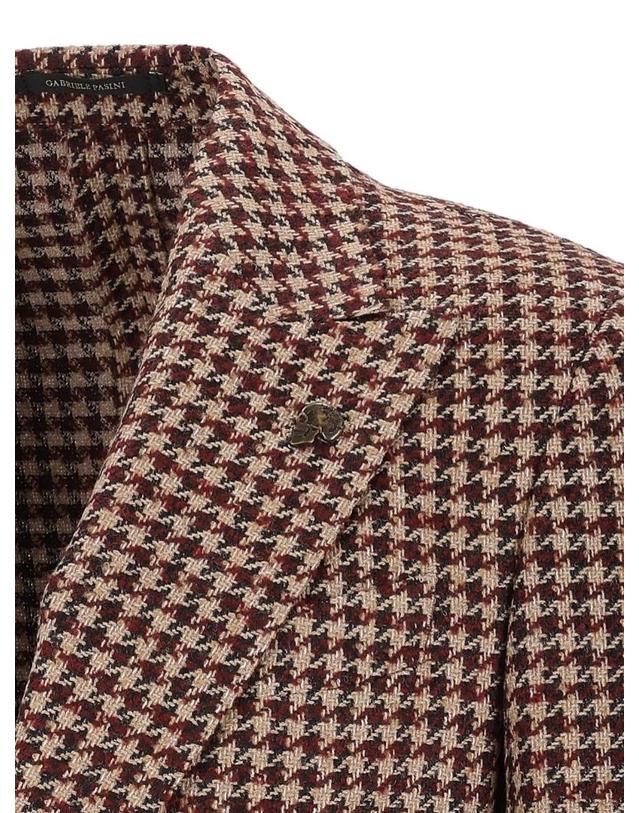 가브리엘파시니 [해외직구][A94]GABRIELE PASINI 62564 1 273501 남성 블레이저 자켓 GABRIELE PASINI GABRIELE PASINI Unlined Houndstooth Blazer 착용컷