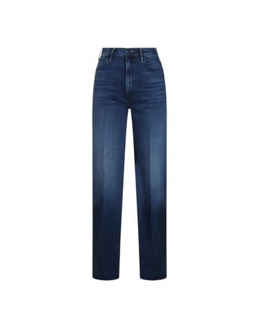 [해외직구][B47]MOTHER 105071156HCM 여성 데님 청바지 바지 BLUE DENIM THE HUSTLER ROLLER SNEAK JEANS