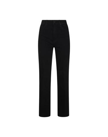 [해외직구][B47]MOTHER 100051611ANGN 여성 데님 청바지 바지 BLACK COTTON THE KICK JEANS