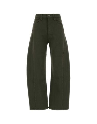[해외직구][X45]MOTHER 10996544A FON 여성 데님 청바지 진 데님진 Army green stretch denim The Half Pipe jeans