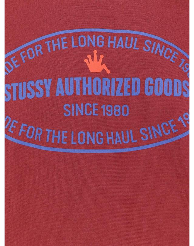 스투시 [해외직구][N85]스투시 1915122 남성 맨투맨 후드 스웨트셔츠 STUSSY Authorized Crew cotton blend sweatshirt 착용컷