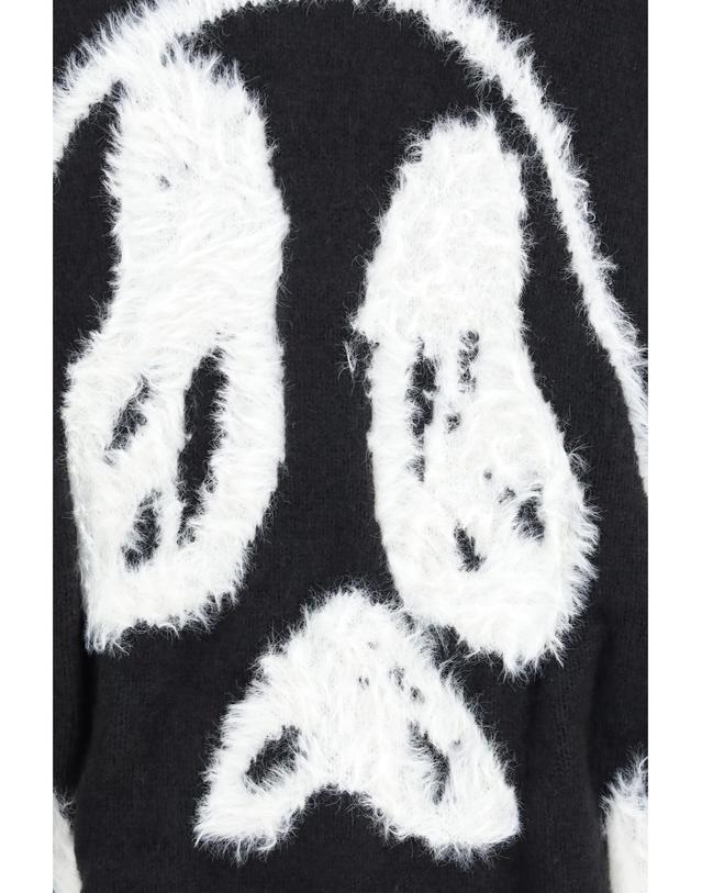 와이쓰리 [해외직구][K68]요지야마모토 KR1121 BLACK 남성 니트 스웨터 가디건 Chito V neck Cardigan with graphic back 착용컷