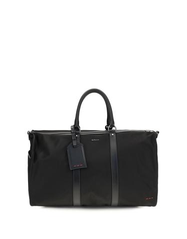 [해외직구][K68]KITON UBA0158N0127001 NERO 남성 캐리어 여행가방 더플백 위켄드백 Leather trim Travel Duffle Bag