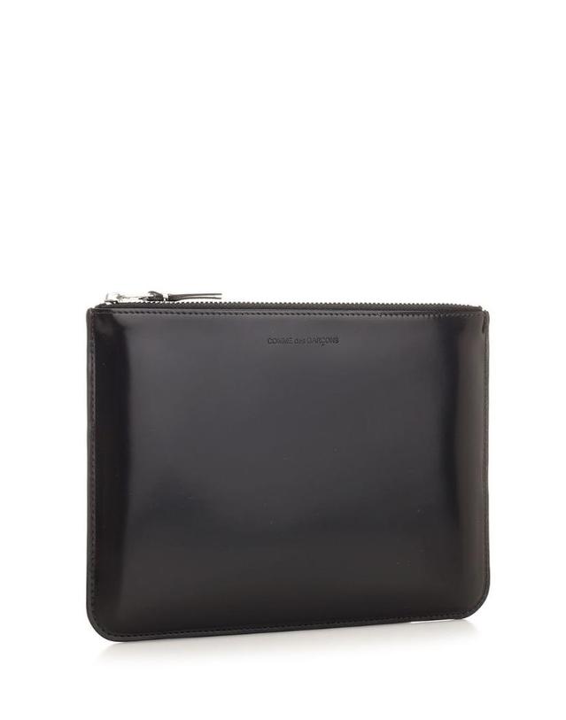 꼼데가르송 [해외직구][A94]꼼데가르송 SA5100MISILV 공용 미니백 지갑 COMME DES GARCONS WALLET COMME DES GARCONS WALLET Shiny Leather Pouch 착용컷