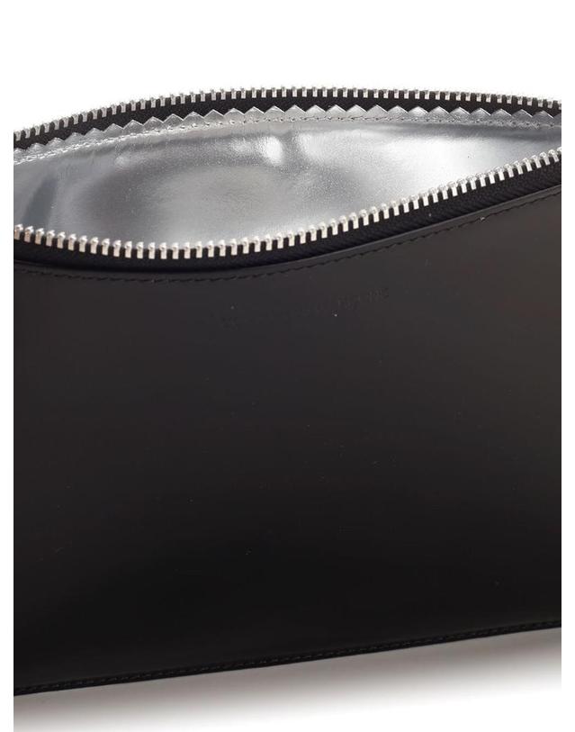 꼼데가르송 [해외직구][A94]꼼데가르송 SA5100MISILV 공용 미니백 지갑 COMME DES GARCONS WALLET COMME DES GARCONS WALLET Shiny Leather Pouch 착용컷