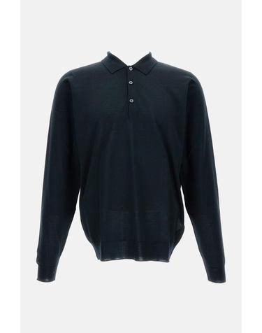 [해외직구][G95]John Smedley BELPERBLACK 남성 니트 가디건 스웨터 POLO A MANICHE LUNGHE
