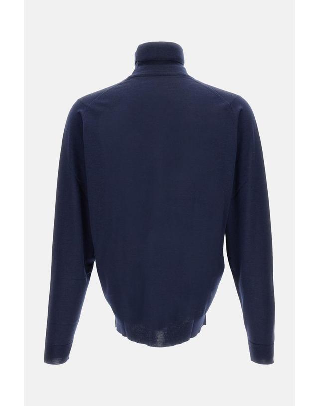 존 스메들리 [해외직구][G95]John Smedley CHERWELLMIDNIGHT 남성 니트 가디건 스웨터 HIGH NECK PULLOVER 착용컷