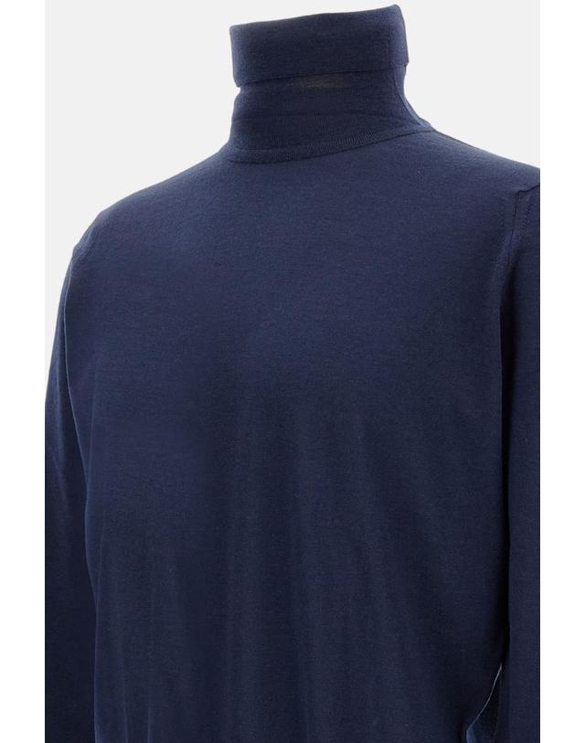 존 스메들리 [해외직구][G95]John Smedley CHERWELLMIDNIGHT 남성 니트 가디건 스웨터 HIGH NECK PULLOVER 착용컷