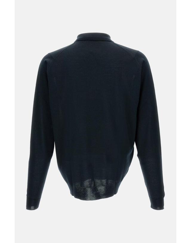존 스메들리 [해외직구][G95]John Smedley BELPERBLACK 남성 니트 가디건 스웨터 POLO A MANICHE LUNGHE 착용컷