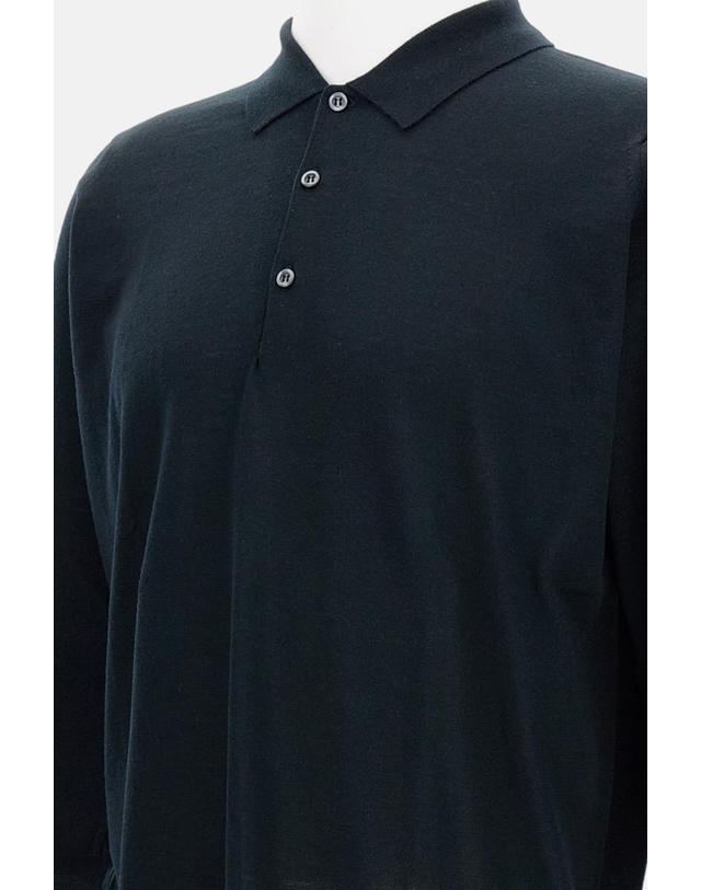 존 스메들리 [해외직구][G95]John Smedley BELPERBLACK 남성 니트 가디건 스웨터 POLO A MANICHE LUNGHE 착용컷