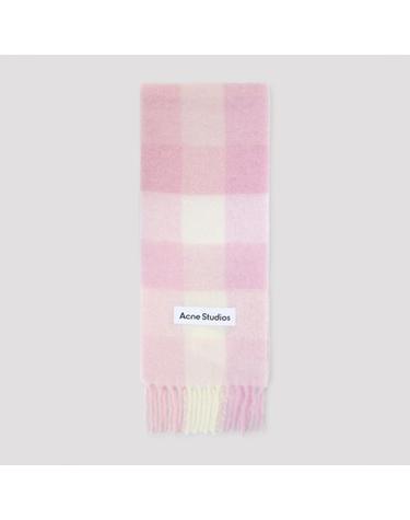 [해외직구][D14]아크네 스튜디오 CA0084 DTL CANDY PINK WHITE PAL 남성 머플러 스카프 숄 Acne Studio Scarf
