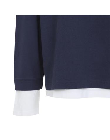 [해외직구][D14]아크네 스튜디오 BI0222 AH4 NAVY WHITE 남성 맨투맨 후드 스웨트셔츠 집업 Acne Studios L S T shirt
