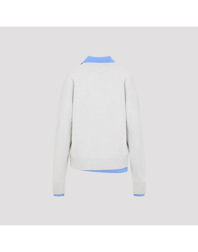 아크네스튜디오 [해외직구][D14]아크네 스튜디오 A60713 DRT DIRTY WHITE 여성 자켓 코트 아우터 Acne Studios Polo Sweater 착용컷