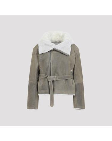 [해외직구][D14]릭오웬스 RP02F5727LSHCTS 4871 DRK PEARL 여성 자켓 코트 아우터 Rick Owens Cropped Flight jacket