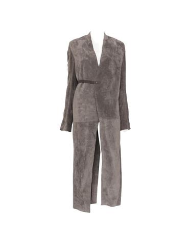 [해외직구][P13]릭오웬스 RO02F5954LVSH78 여성 코트 트렌치코트 패딩 아우터 RICK OWENS LEATHER LONG COAT