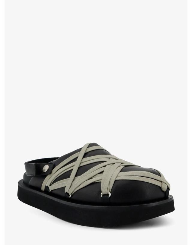 릭오웬스 [해외직구][N85]릭오웬스 RU02F4803 남성 샌들 플랫 슬리퍼 조리 RICK OWENS Megalace leather sandals 착용컷