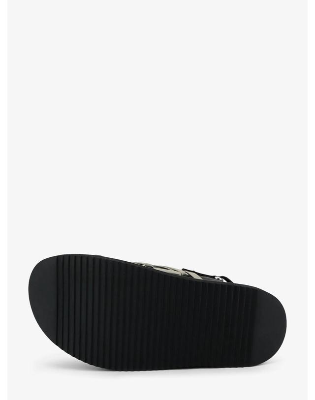 릭오웬스 [해외직구][N85]릭오웬스 RU02F4803 남성 샌들 플랫 슬리퍼 조리 RICK OWENS Megalace leather sandals 착용컷