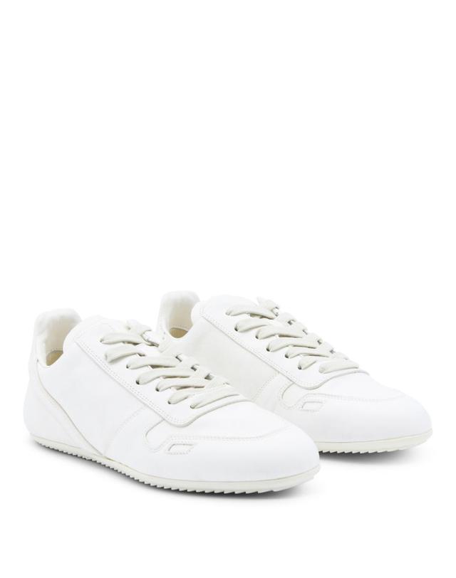 릭오웬스 [해외직구][B47]릭오웬스 RP01F6895LBHX1111 여성 스니커즈 로우탑 WHITE LEATHER SNEAKERS 착용컷