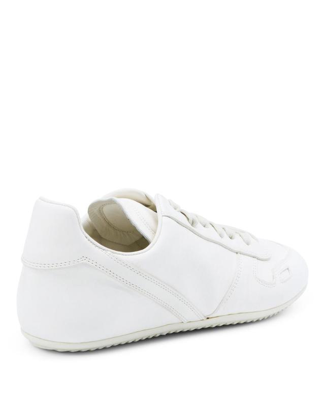 릭오웬스 [해외직구][B47]릭오웬스 RP01F6895LBHX1111 여성 스니커즈 로우탑 WHITE LEATHER SNEAKERS 착용컷